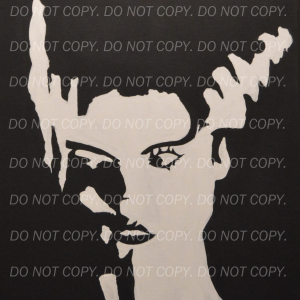 "Electric Elegance: A Painted Tribute to the Bride of Frankenstein"