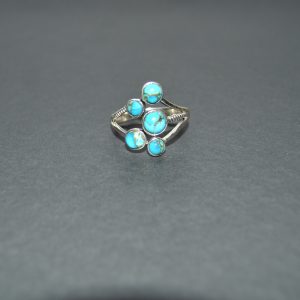 Mixed Matrix Turquoise Ring (Size 10)